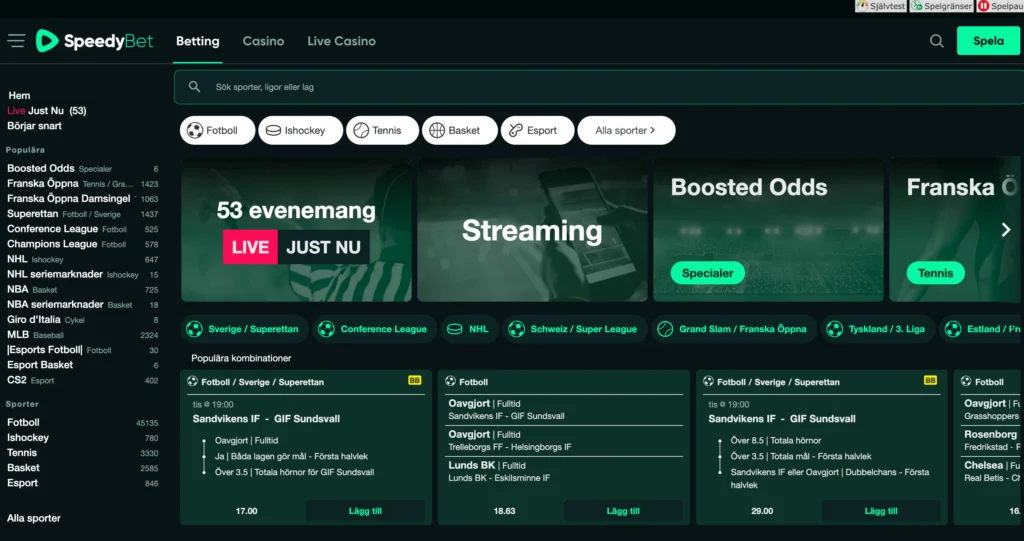 SpeedyBet Captura de pantalla 2